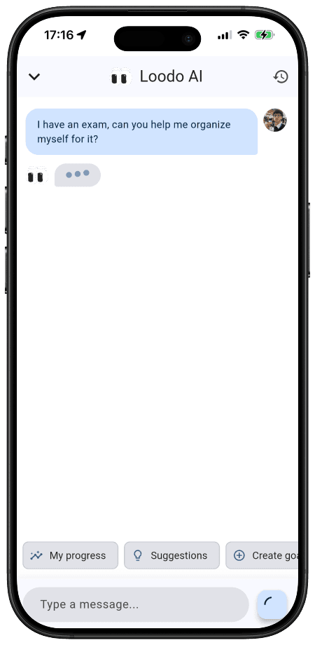 Conversation avec l'assistant Loodo AI